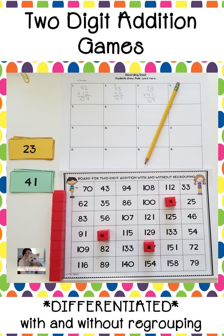 Double Digit Addition Without Regrouping Games