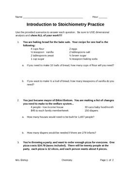 Stoichiometry Worksheet And Key