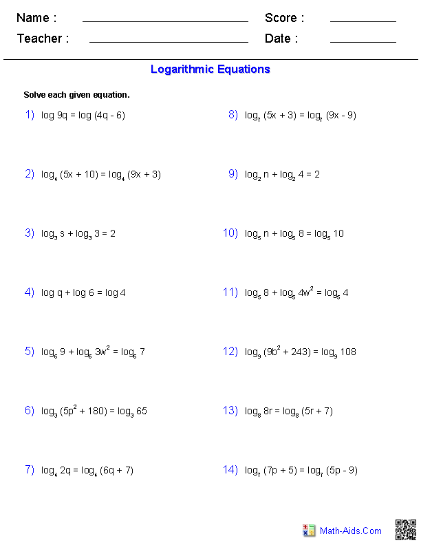 Absolute Value Worksheets Algebra 2