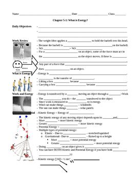 Work Power And Energy Worksheet Answers
