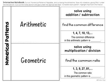 9th Grade Arithmetic And Geometric Sequences Worksheet