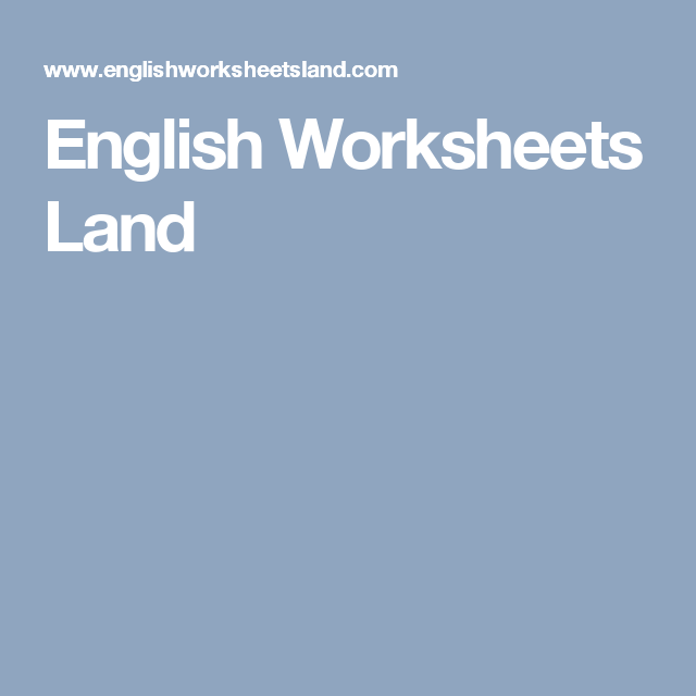 Englishworksheetsland
