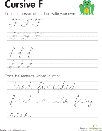 3rd Grade Printable Handwriting Sheets