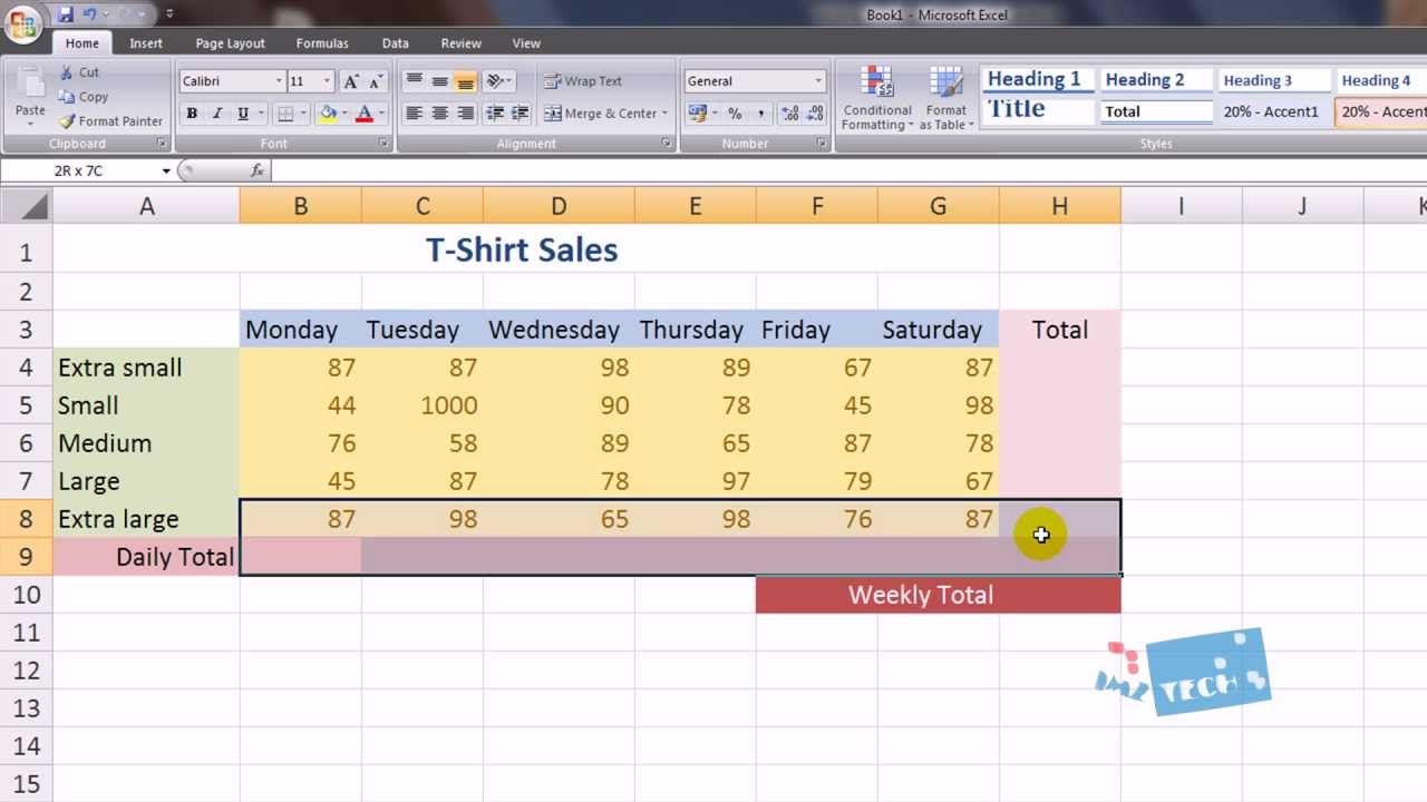 Excel Practice Sheets