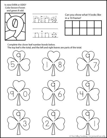 Number Bonds Worksheets With Pictures