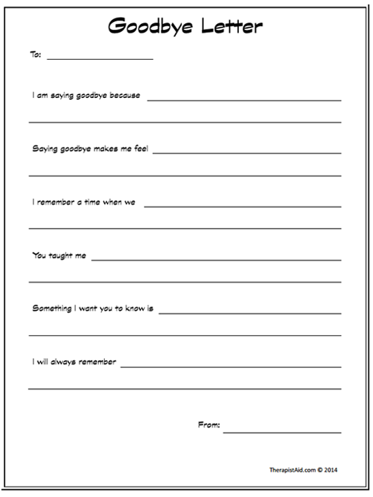 Free Printable Grief Worksheets