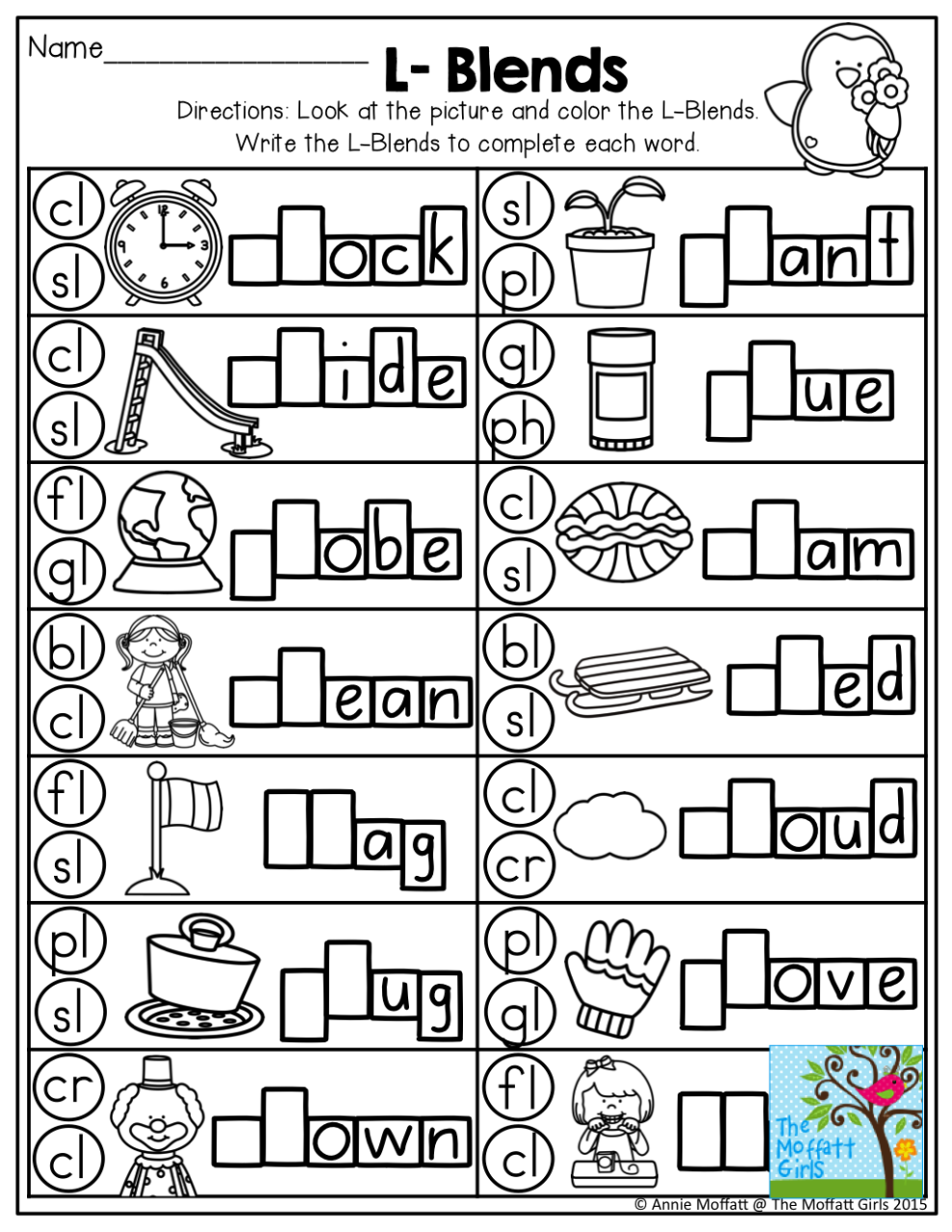 Consonant Blends Worksheets For Preschoolers
