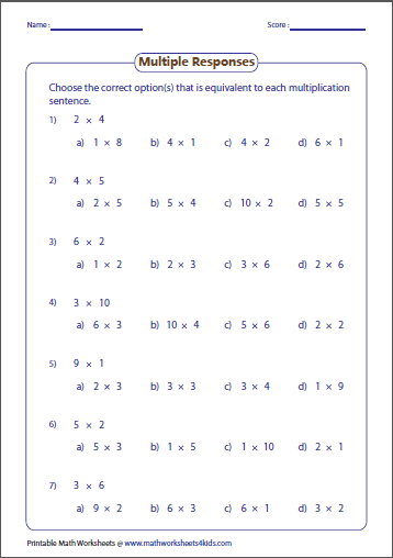 Mathworksheets4kids Multiplication