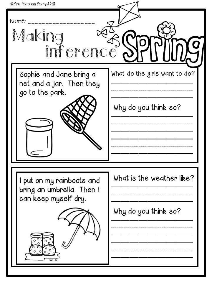 Spring Worksheets For Grade R