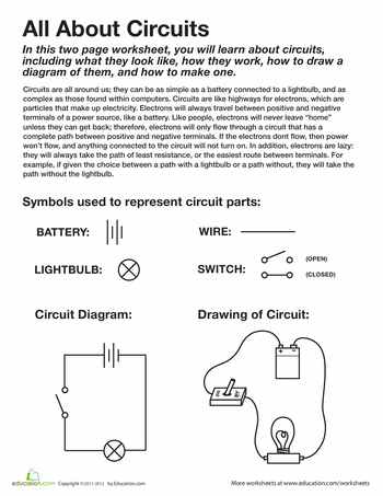 Practice Drawing Circuits Worksheet