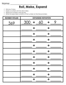 3rd Grade Expanded Form Worksheets Grade 3