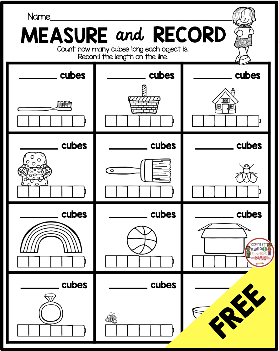 Measurement Worksheets For Preschoolers