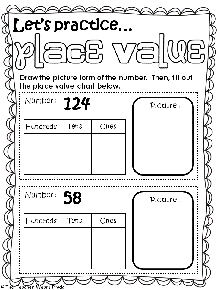 Hundreds Tens And Ones Worksheets Grade 2