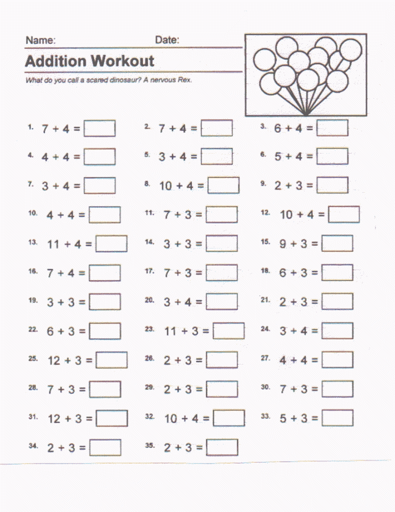 Kumon Math Worksheets Pdf