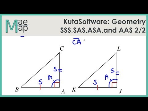 Sss Sas Asa And Aas Congruence Kuta Software