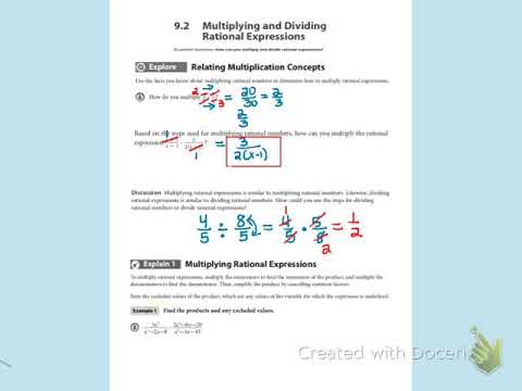 Multiplying And Dividing Rational Expressions Worksheet Doc