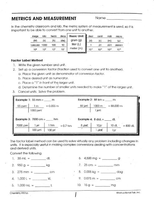 Chemistry If8766 Page 10 Answer Key