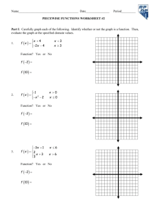 Piecewise Functions Practice Worksheet With Answers Newatvs.Info