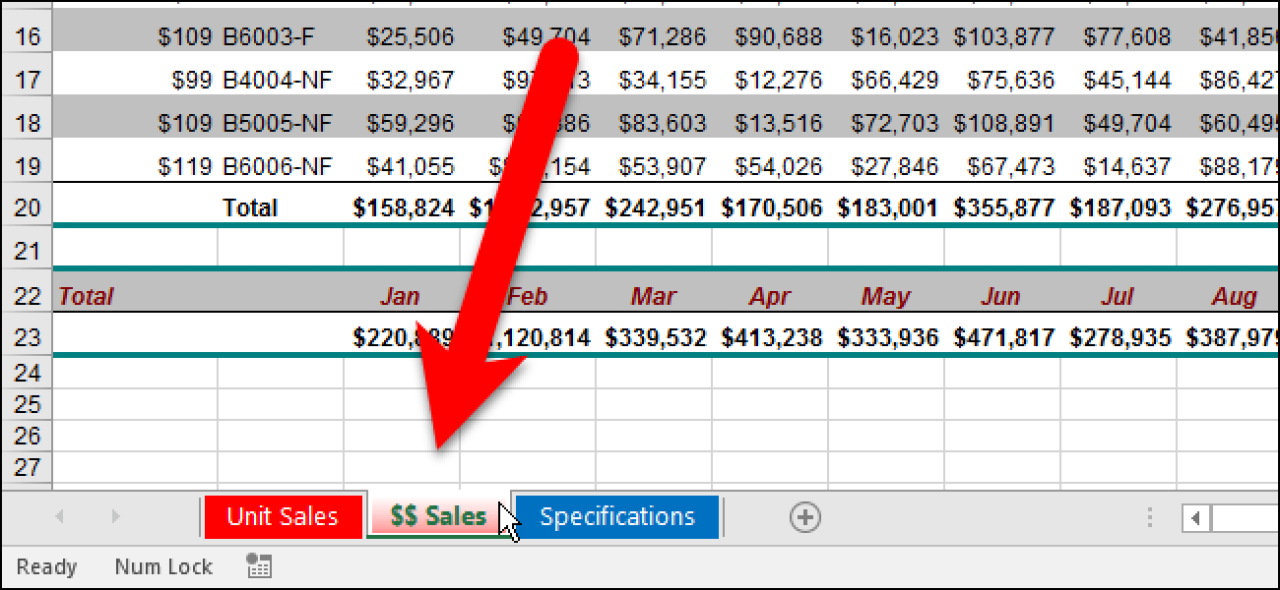How to Change the Color of the Worksheet Tabs in Excel