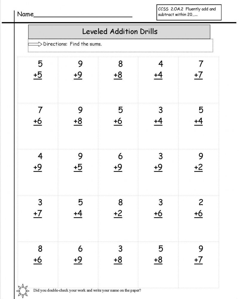 15+ Free Printable 1St Grade Addition And Subtraction Worksheets Photos