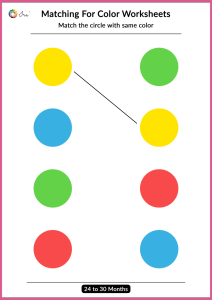 Matching for Color Worksheets Color worksheets for preschool, Shape
