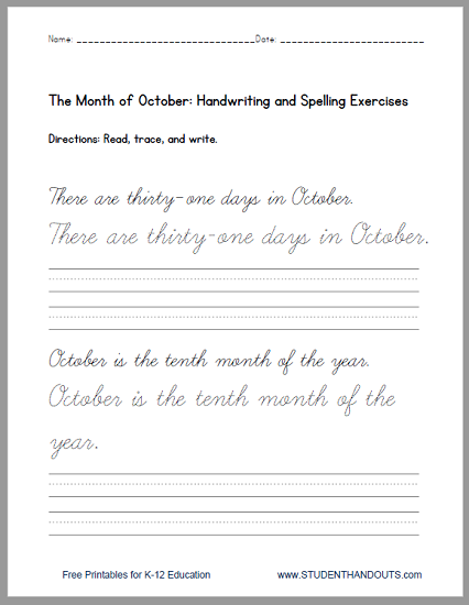 Handwriting Worksheets For Adults Pdf