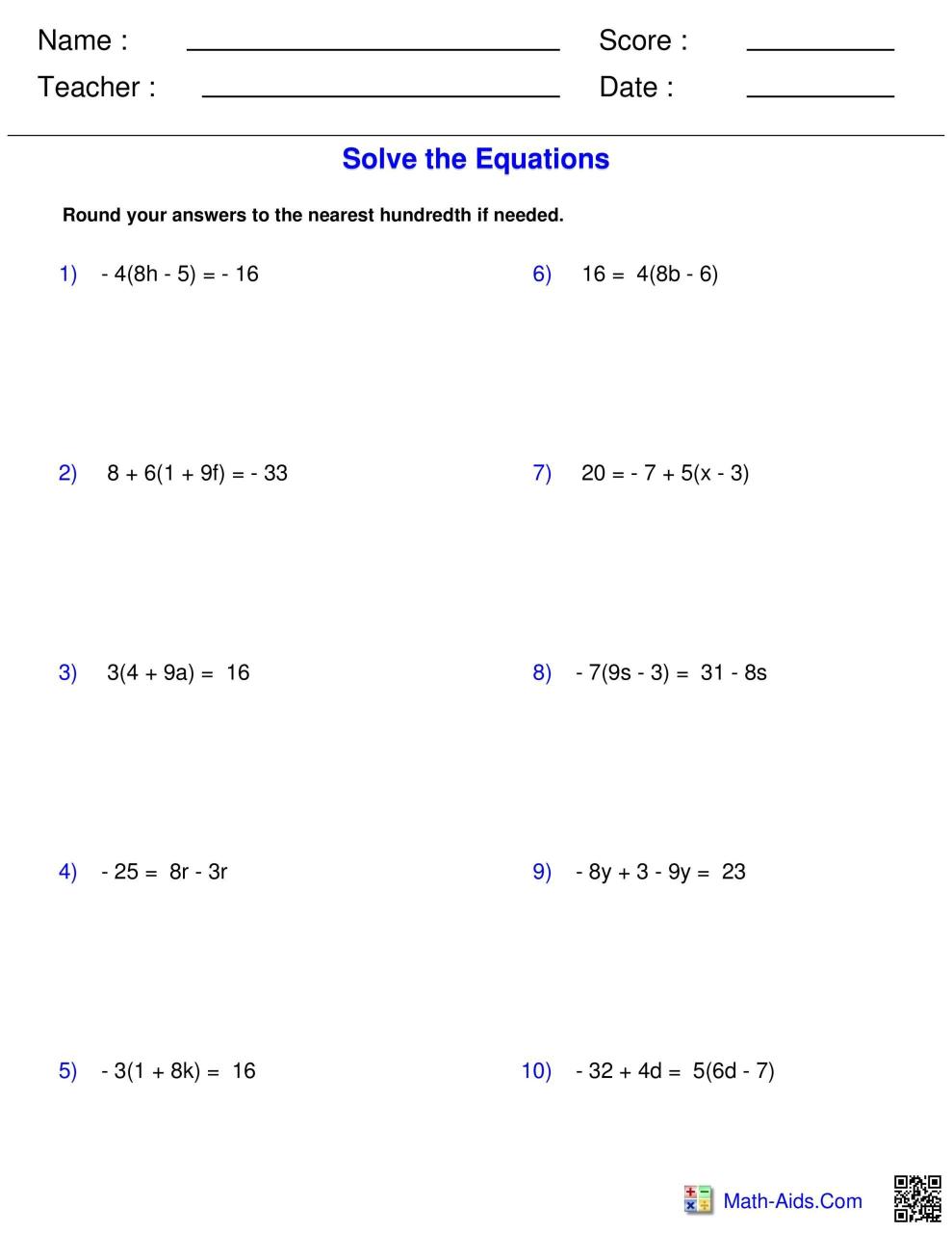5th Grade Algebraic Expressions Worksheets in 2020 Writing algebraic