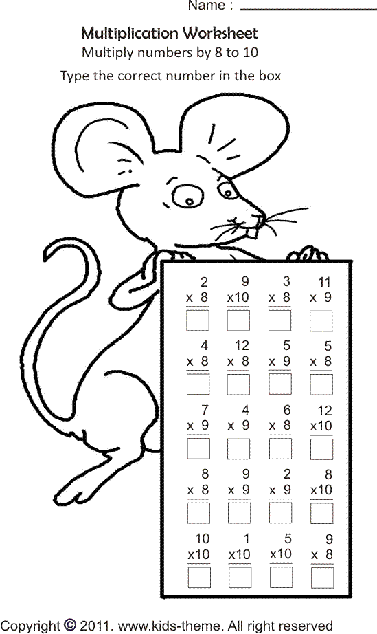 Multiplication Worksheets Grade 3 Fun