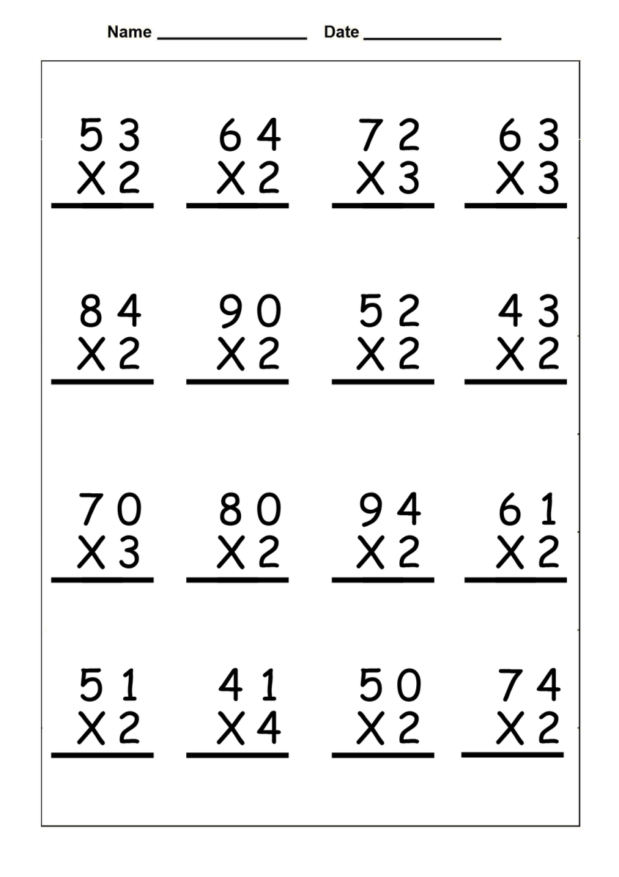 Multiplication Worksheets Grade 3 Arrays Kidsworksheetfun