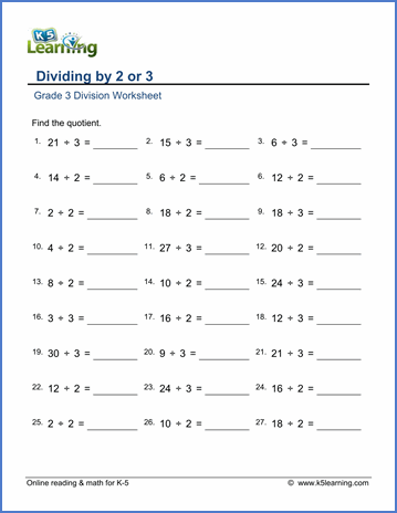 Math Worksheets Grade 3 Pdf