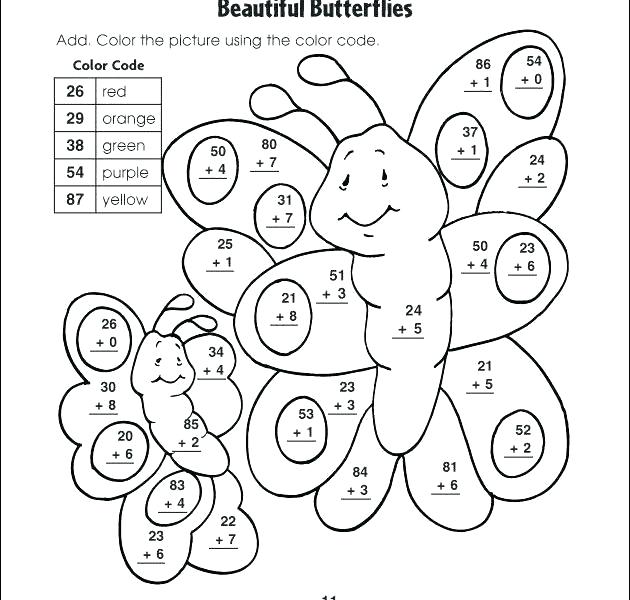 Coloring Worksheets For Kindergarten Math