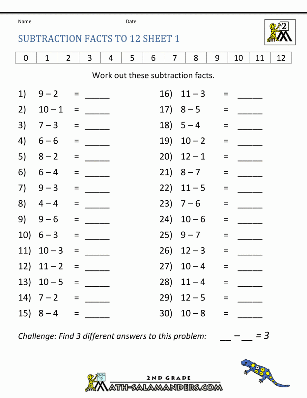 Addition And Subtraction Worksheets Year 2 Pdf