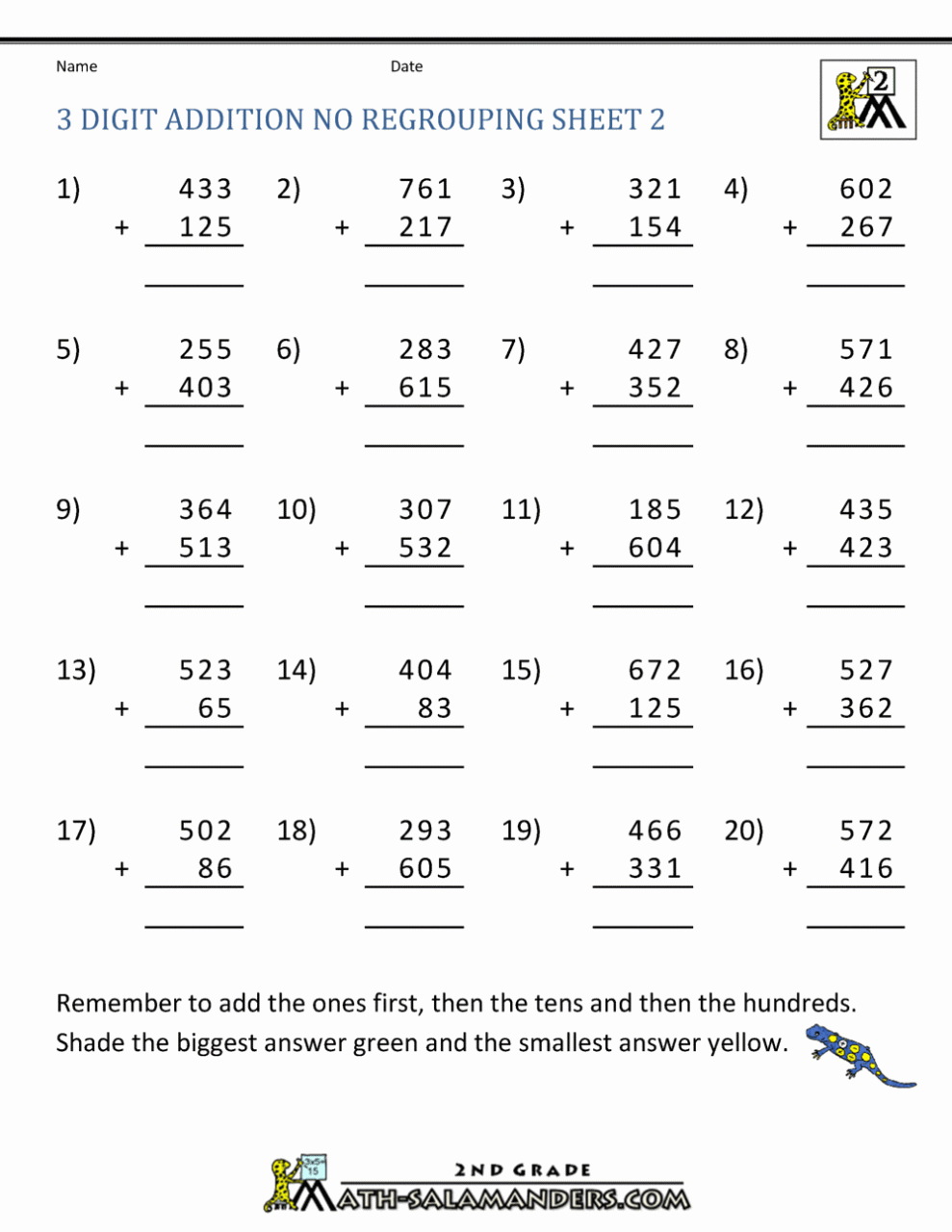 Addition And Subtraction Worksheets 1St Grade Pdf