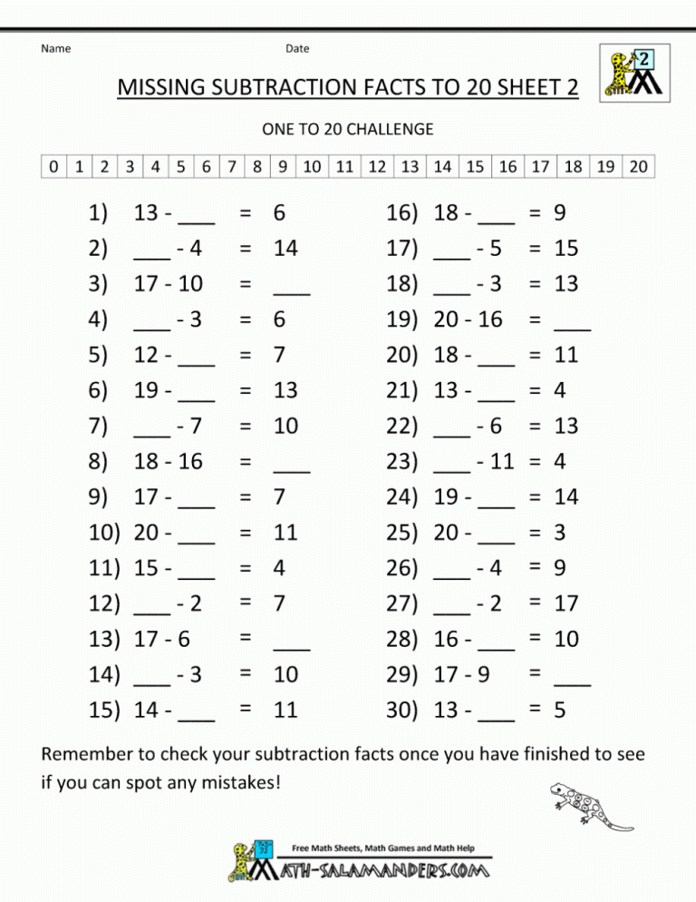 Fun Addition And Subtraction Worksheets 2Nd Grade