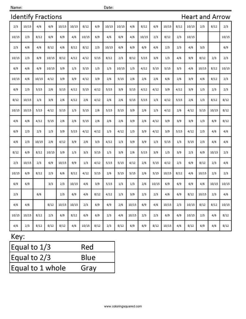 Free Printable Color By Number Math Worksheets 3rd Grade