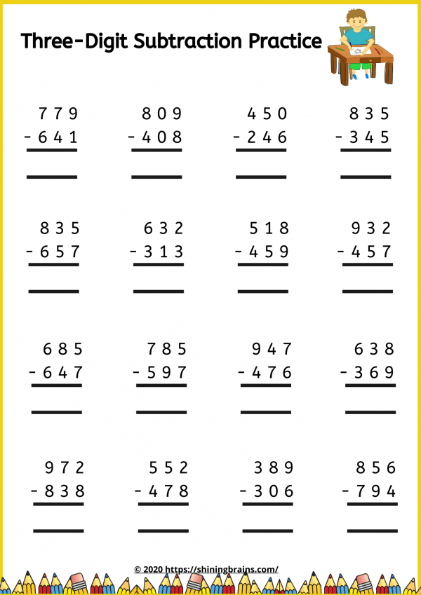 Subtraction And Addition Worksheets Pdf
