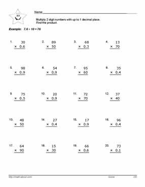 Math Worksheets Grade 5 Hard