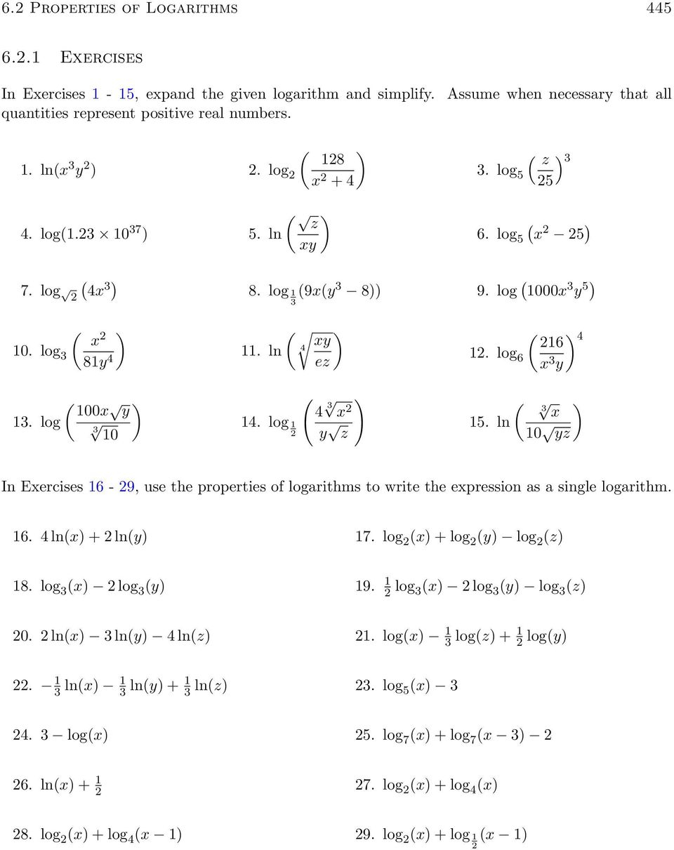 Algebra Properties Worksheet Answers