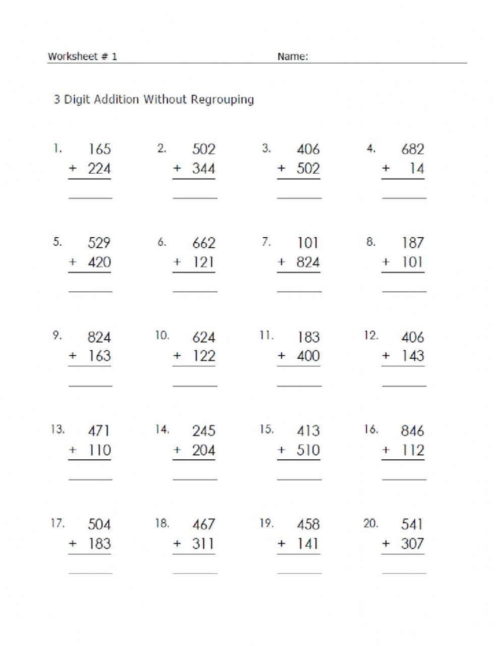 Addition interactive exercise for Class 2 , Grade 3