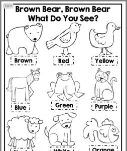 9+ Color Brown Worksheet Preschool brown color preschool worksheet