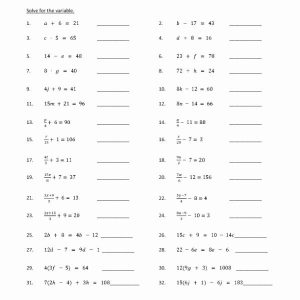 Multi Step Equations Worksheets Multi step equations worksheets, Two