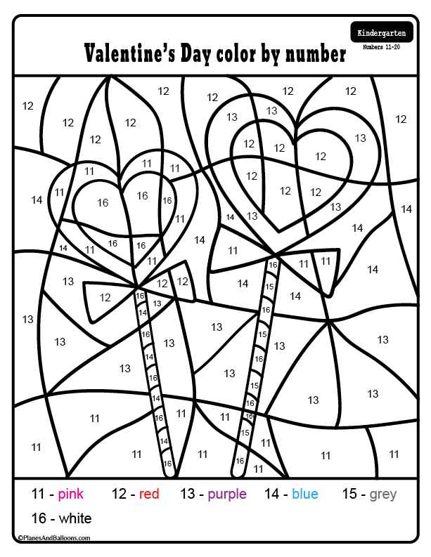 Valentine's Day Kindergarten Worksheets FREE Printable PDF