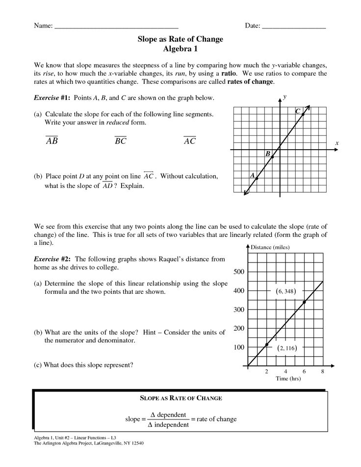 Slope Worksheets Algebra 1 definition slope and y intercept worksheet