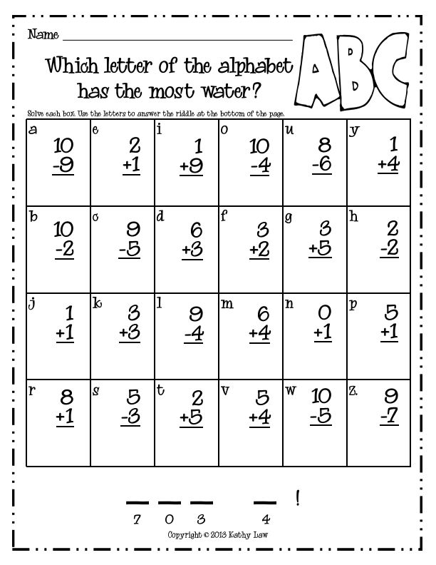 Pages from Riddles for Fun Addition & Subtraction to 10.pdf Math
