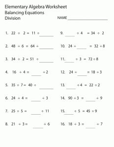 Math Worksheets For 9th Grade With Answer Key Riz Books