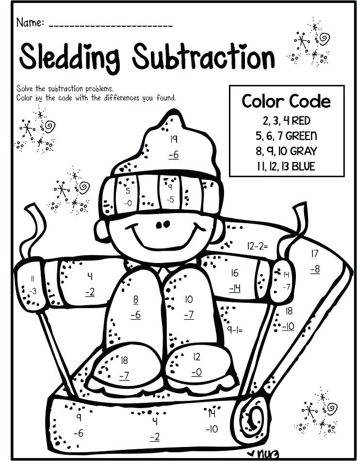 Christmas Coloring Worksheets For 1St Graders