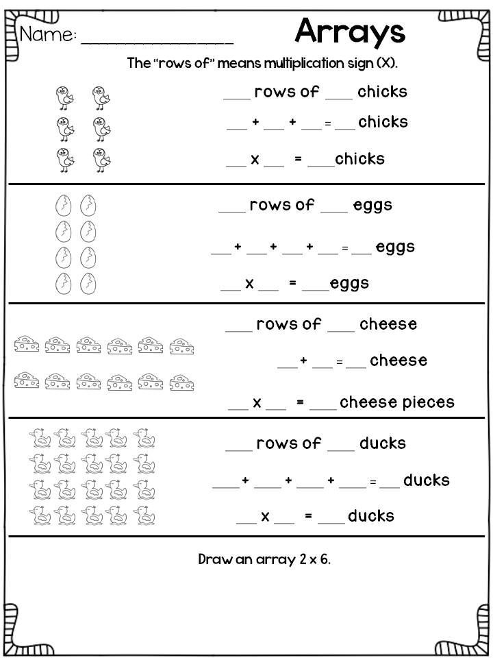 Repeated Addition Worksheets For Kindergarten