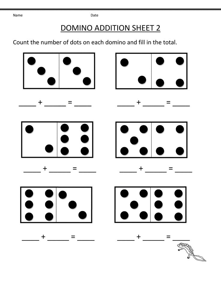 Preschool Domino Addition Math Worksheets K5 Worksheets Math Is