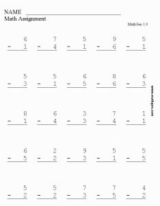 Maths Addition And Subtraction Worksheets For Grade 1 First grade