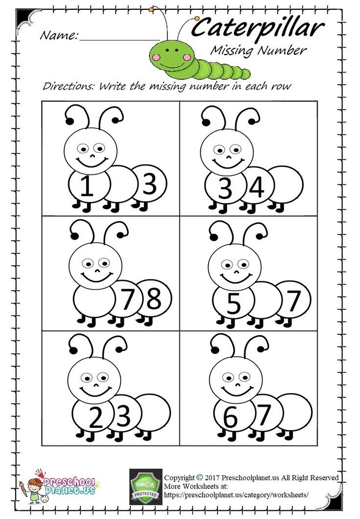 Preschool Worksheets Pdf Numbers
